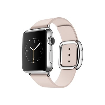 Apple Watch 38mm Acero Correa Rosa Hebill Moder M